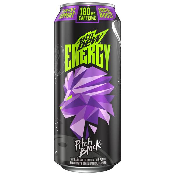Mtn Dew Energy Pitch Black LTO Image Of Mtn Dew Energy Pitch Black LTO SKU: 209610