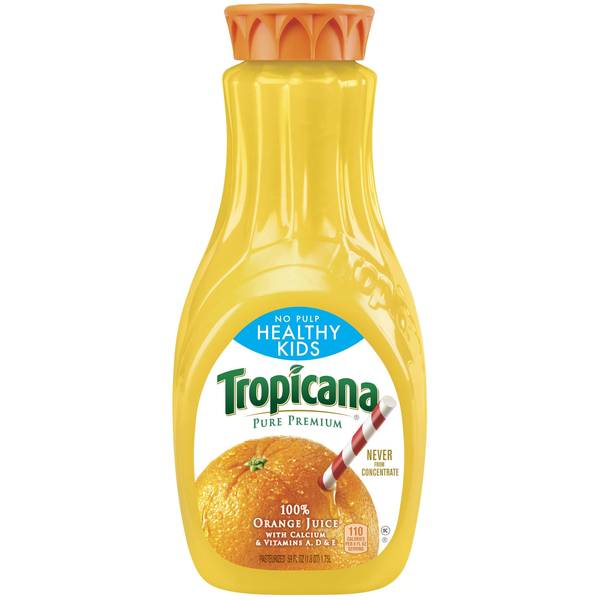 Tropicana Pure Premium Orange Juice Healthy Kids Image Of Tropicana Pure Premium Orange Juice Healthy Kids SKU: 129463