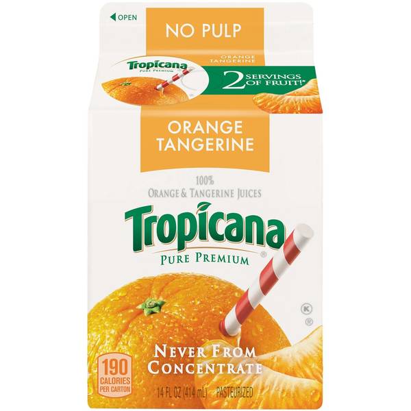 Tropicana Pure Premium Orange Tangerine Image Of Tropicana Pure Premium Orange Tangerine SKU: 131352