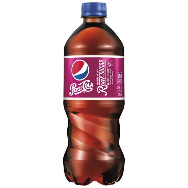 Pepsi Made With Real Sugar Wild Cherry Image Of Pepsi Made With Real Sugar Wild Cherry SKU: 144104