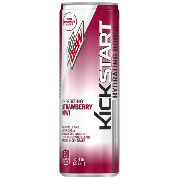 Mtn Dew Kickstart Hydrating Boost Strawberry Kiwi Image Of Mtn Dew Kickstart Hydrating Boost Strawberry Kiwi SKU: 158817