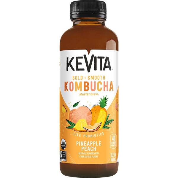 KeVita Master Brew Kombucha Pineapple Peach