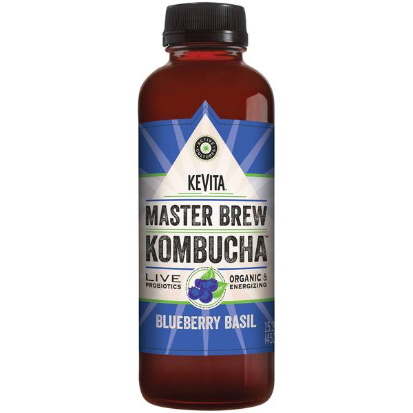 KeVita Master Brew Kombucha Blueberry Basil Image Of KeVita Master Brew Kombucha Blueberry Basil SKU: 167580