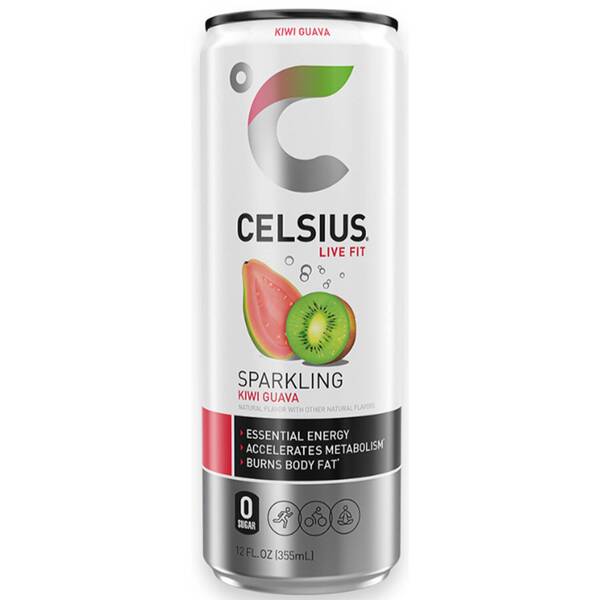 CELSIUS Sparkling Kiwi Guava Image Of CELSIUS Sparkling Kiwi Guava SKU: 320166