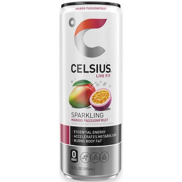 CELSIUS Sparkling Mango Passionfruit Image Of CELSIUS Sparkling Mango Passionfruit SKU: 320169