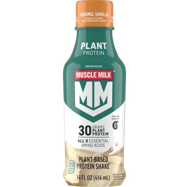 Muscle Milk Plant Protein Caramel Vanilla Image Of Muscle Milk Plant Protein Caramel Vanilla SKU: 322153