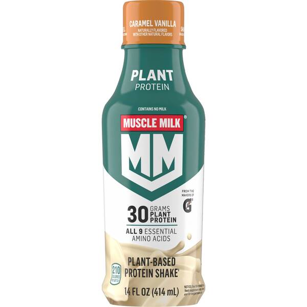 Muscle Milk Plant Protein Caramel Vanilla Image Of Muscle Milk Plant Protein Caramel Vanilla SKU: 322153