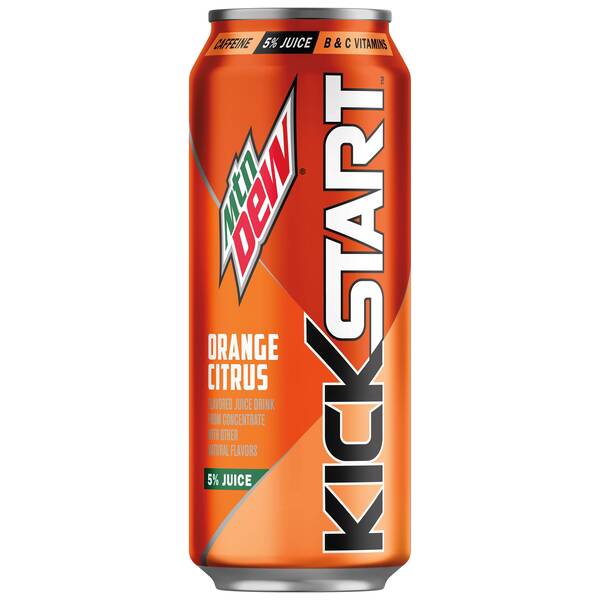 Mountain Dew Kickstart Orange Citrus Image Of Mountain Dew Kickstart Orange Citrus SKU: 137570