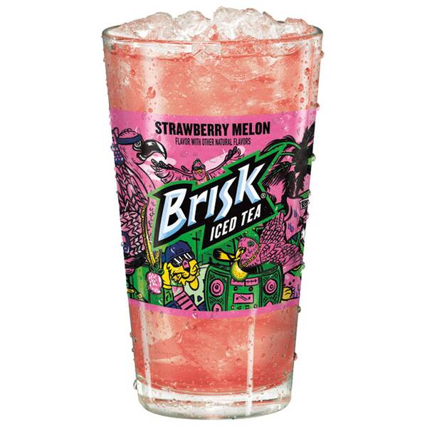 Brisk Iced Tea Strawberry Melon (Fountain) Image Of Brisk Iced Tea Strawberry Melon (Fountain) SKU: 159079