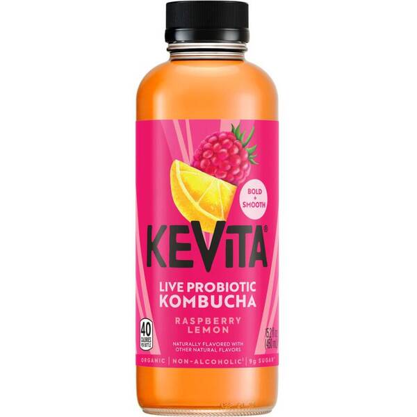 KeVita Live Probiotics Raspberry Lemon Image Of KeVita Live Probiotics Raspberry Lemon SKU: 167569