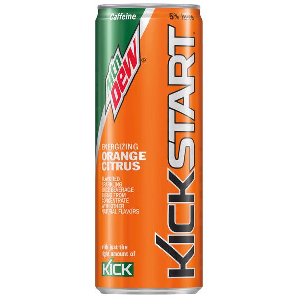 Mountain Dew Kickstart Orange Citrus Image Of Mountain Dew Kickstart Orange Citrus SKU: 169716