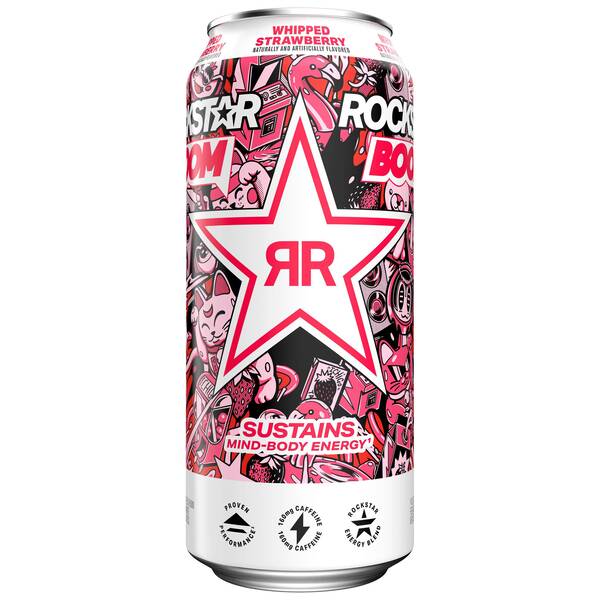 Rockstar Energy Boom Whipped Strawberry Image Of Rockstar Energy Boom Whipped Strawberry SKU: 198593