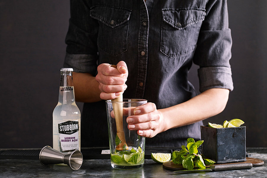 Lemon Berry Açai Mojito decoration image