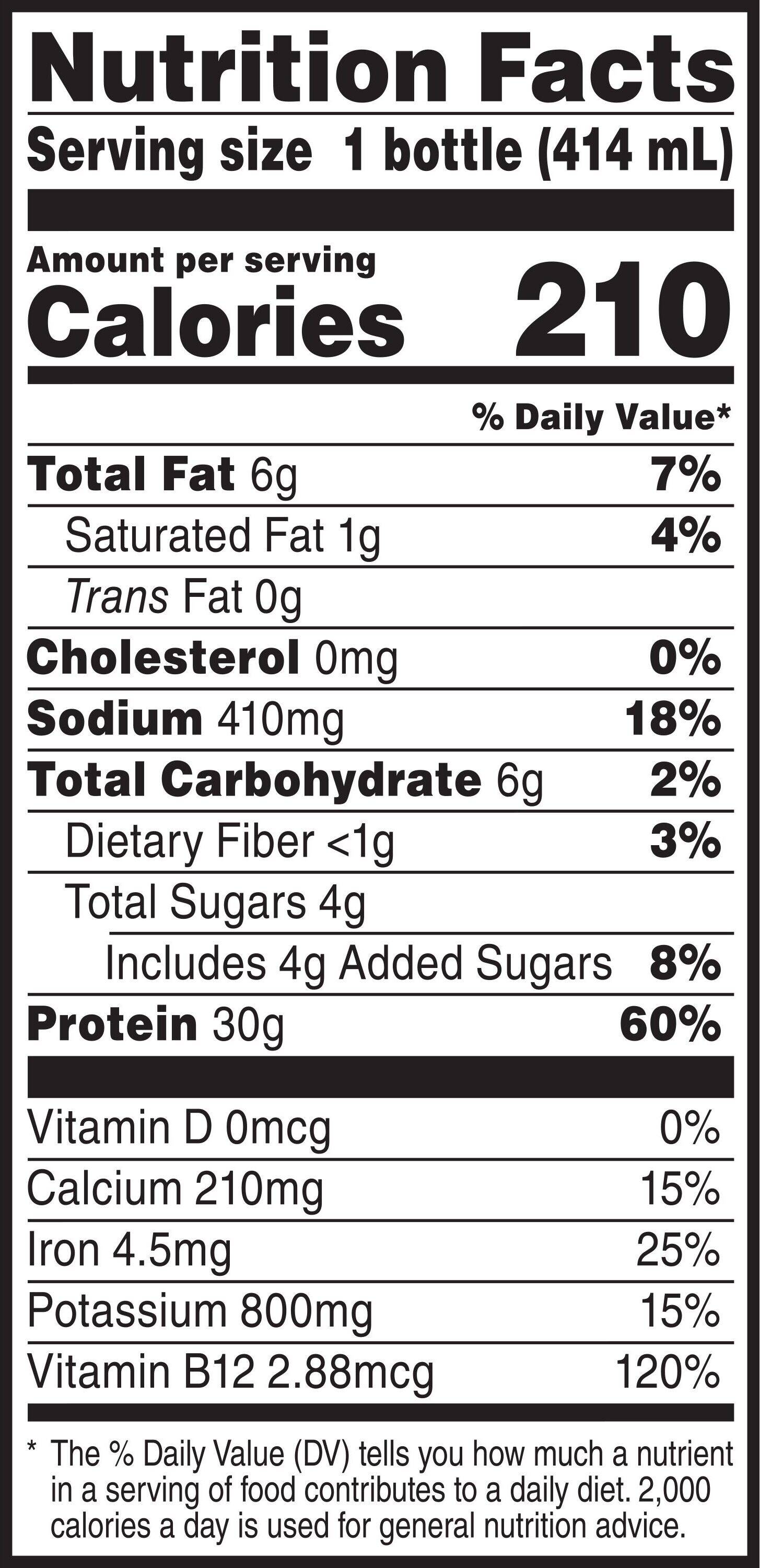 Image describing nutrition information for product Muscle Milk Plant Protein Caramel Vanilla