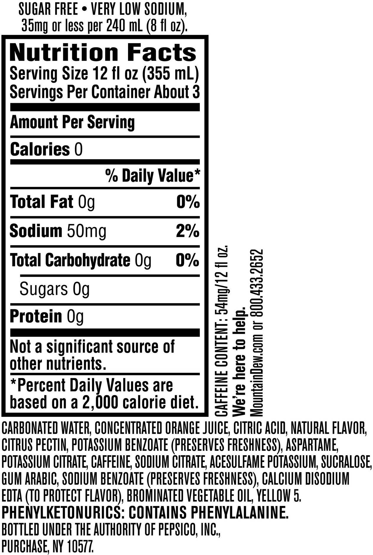 Diet Mtn Dew Soft Drinks BEVERAGES PepsiCo Partners diet-mtn-dew-soft-drinks-beverages-pepsico-partners