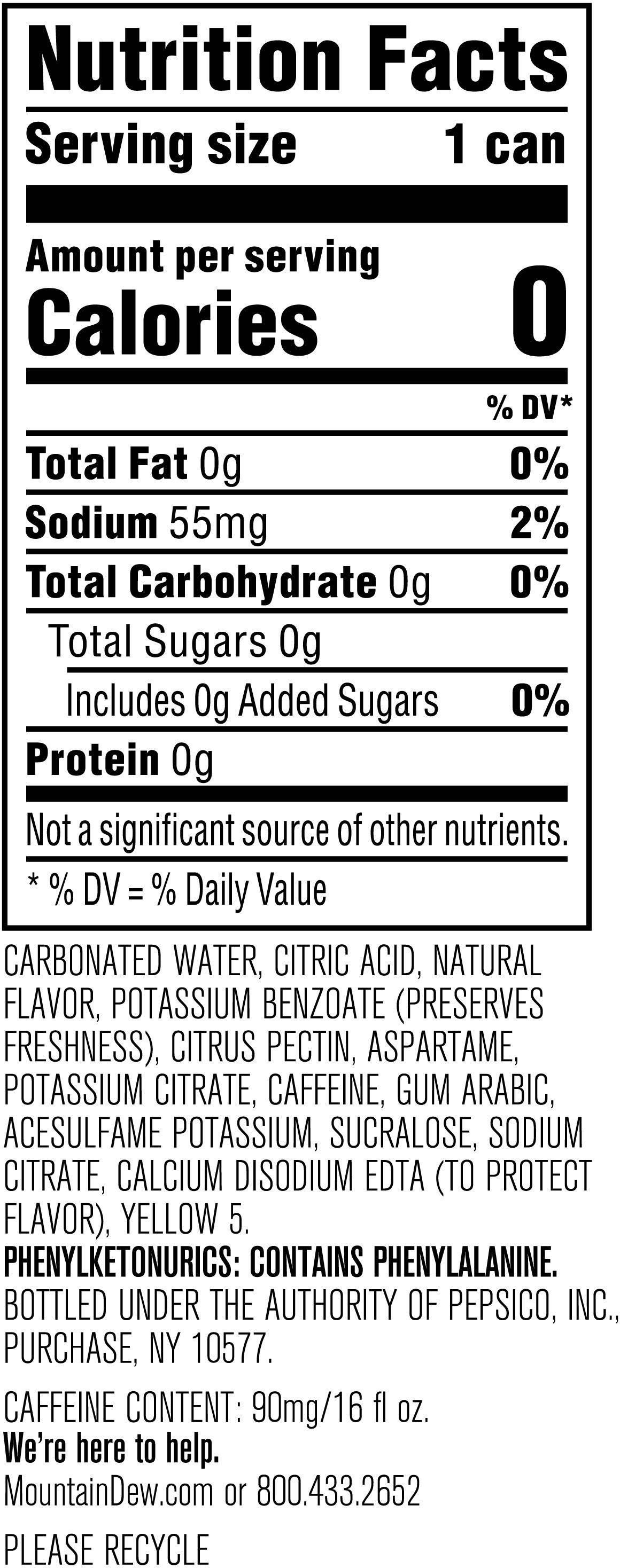 Mtn Dew Zero Sugar Soft Drinks Beverages Pepsico Partners Mtn Dew Zero Sugar Soft Drinks Beverages Pepsico Partners