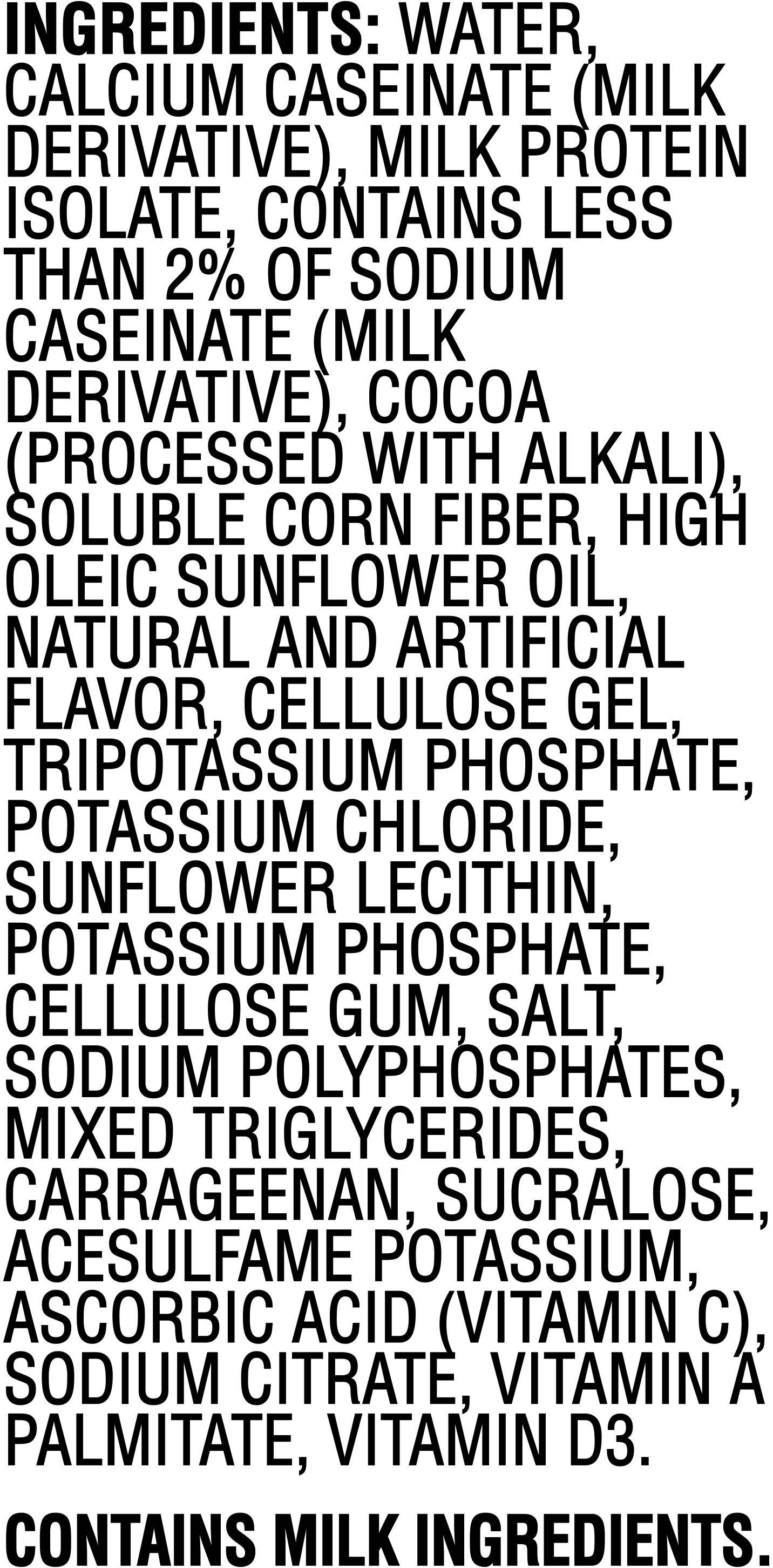 Image describing nutrition information for product Muscle Milk Genuine Chocolate