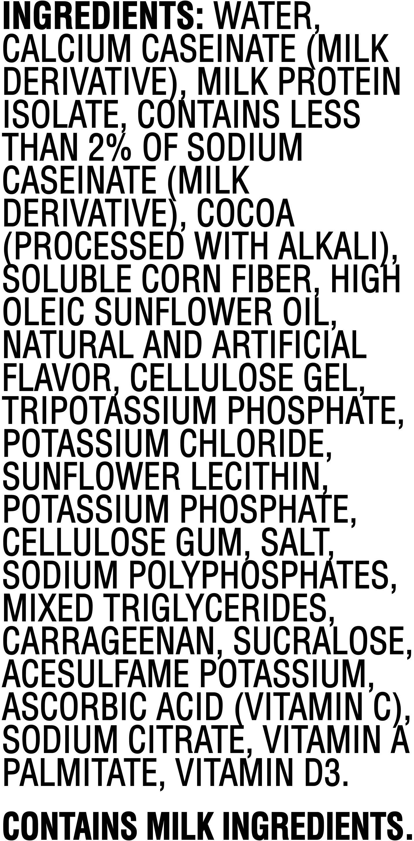 Image describing nutrition information for product Muscle Milk Genuine Chocolate 