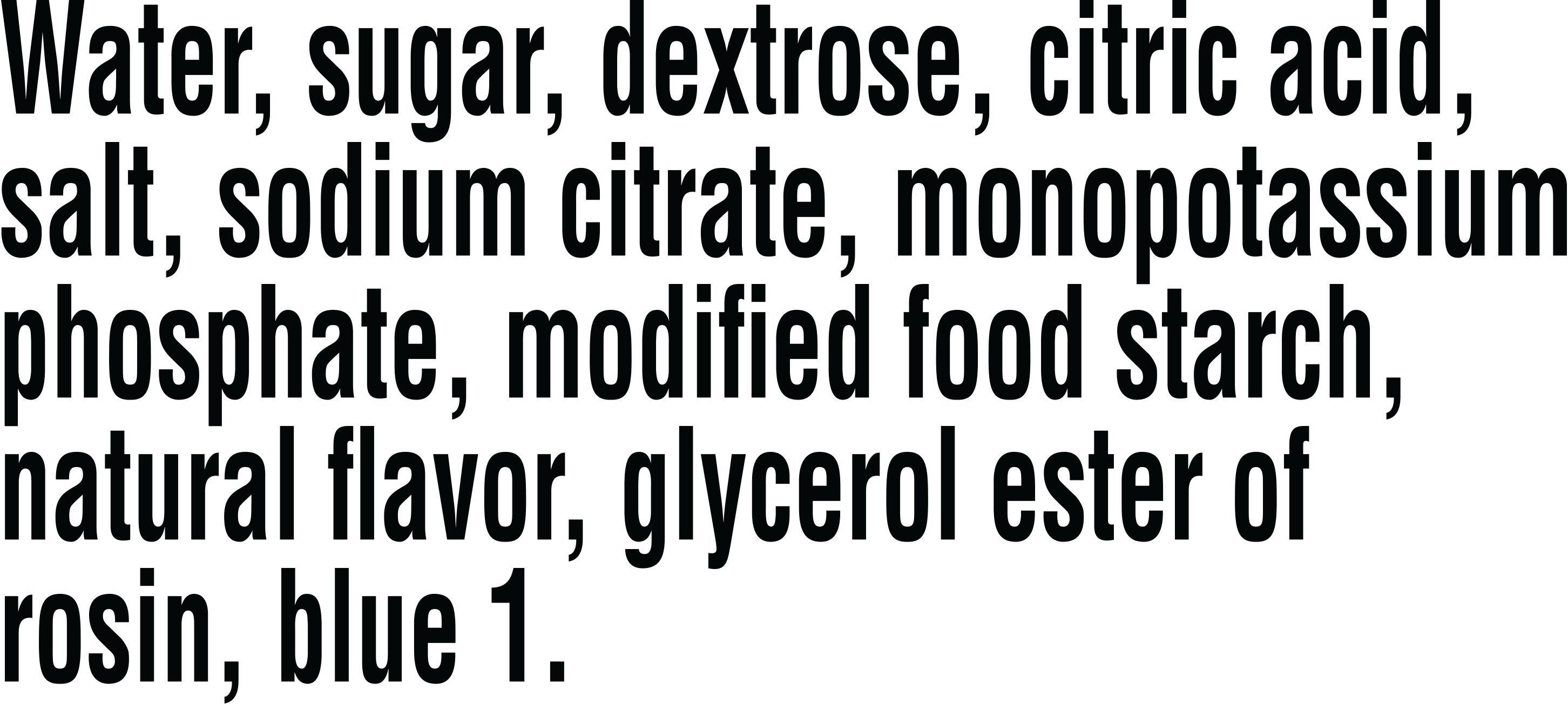 Image describing nutrition information for product Gatorade Glacier Freeze