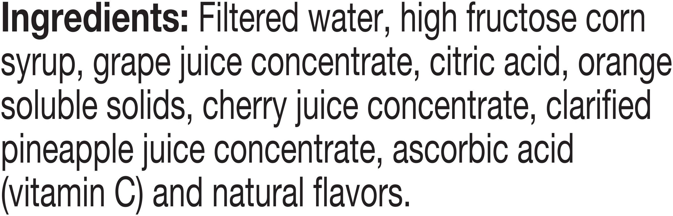 Image describing nutrition information for product Twister Fruit Punch