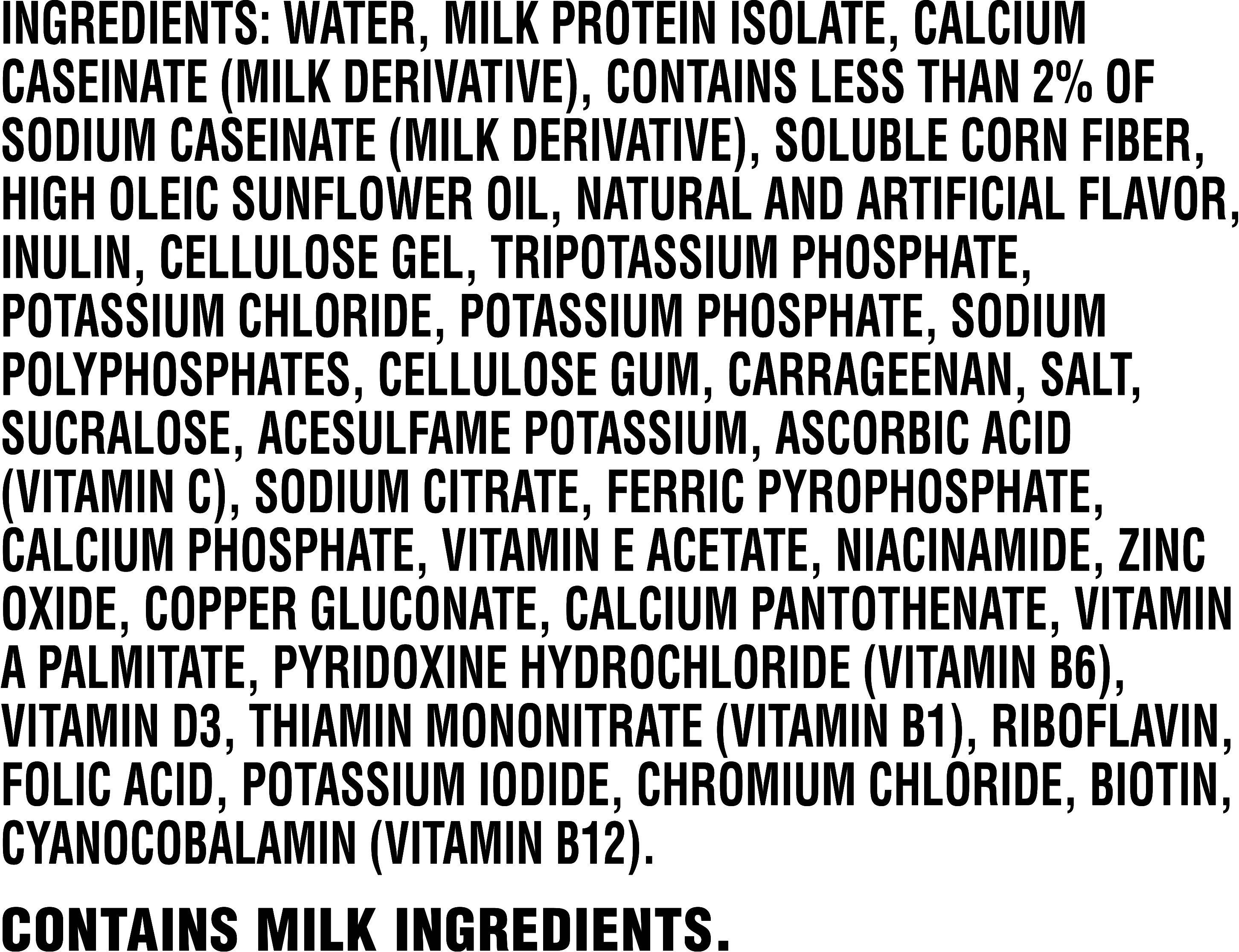 Image describing nutrition information for product Muscle Milk ProSeries 40 Intense Vanilla