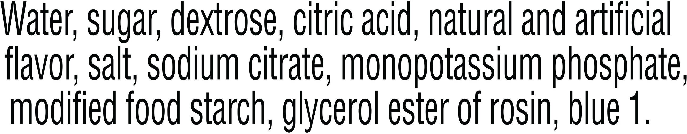 Image describing nutrition information for product Gatorade Fierce Blue Cherry