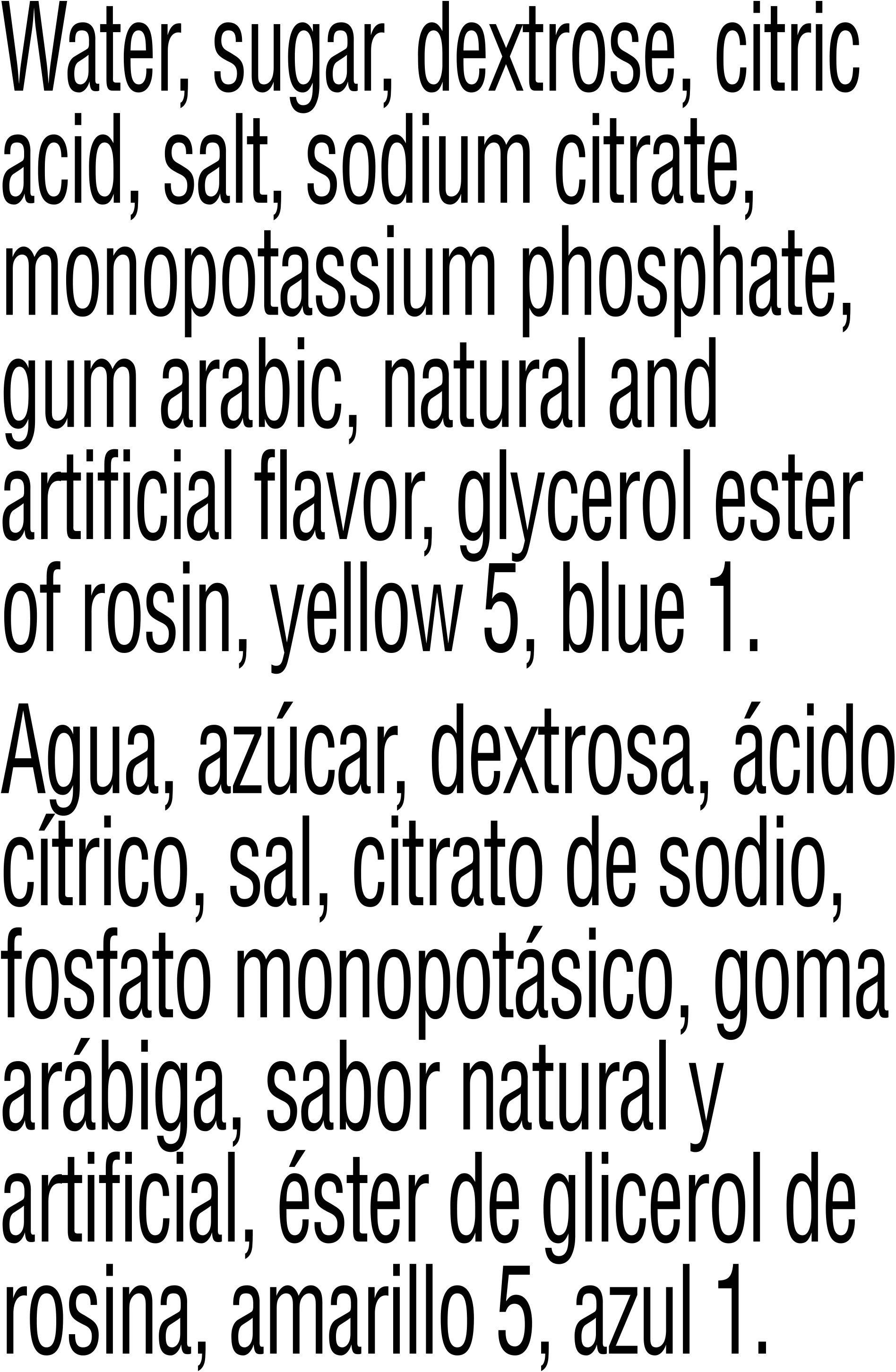 Image describing nutrition information for product Gatorade Lime Cucumber