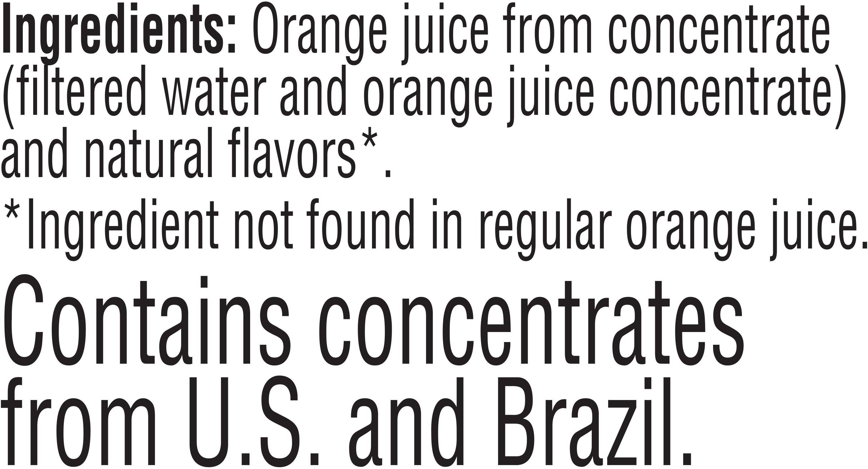 Image describing nutrition information for product Tropicana Orange Juice