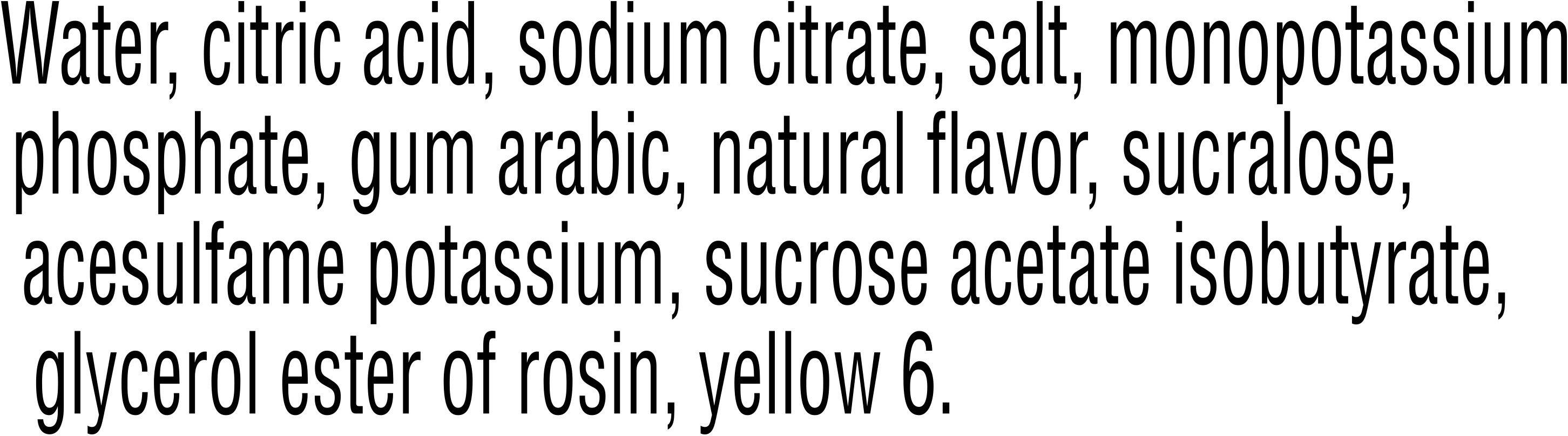 Image describing nutrition information for product Gatorade Zero Orange