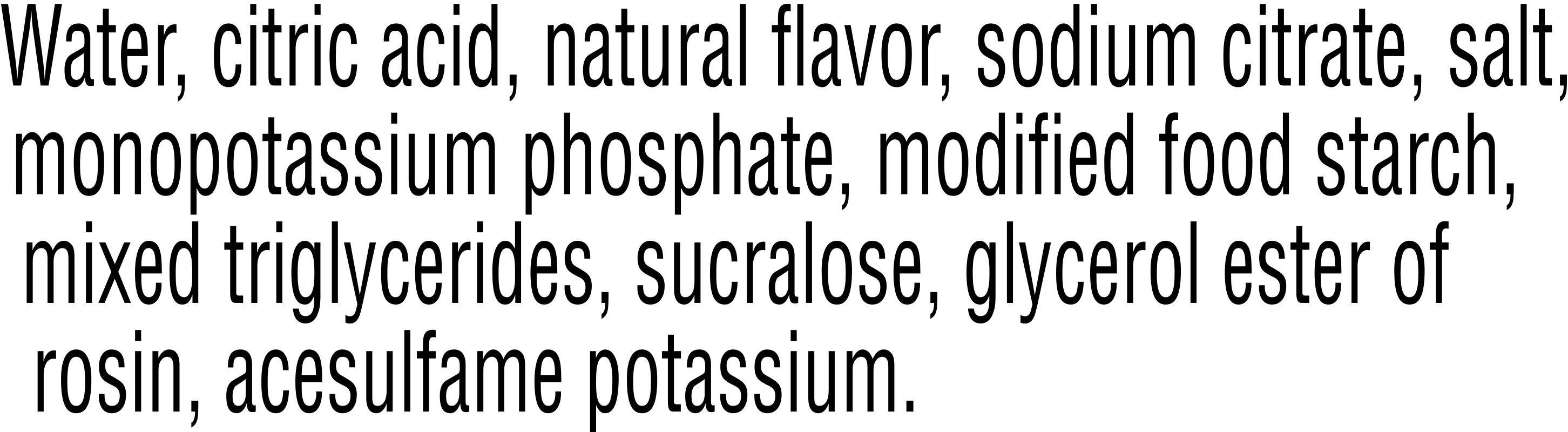 Image describing nutrition information for product Gatorade Zero Glacier Cherry