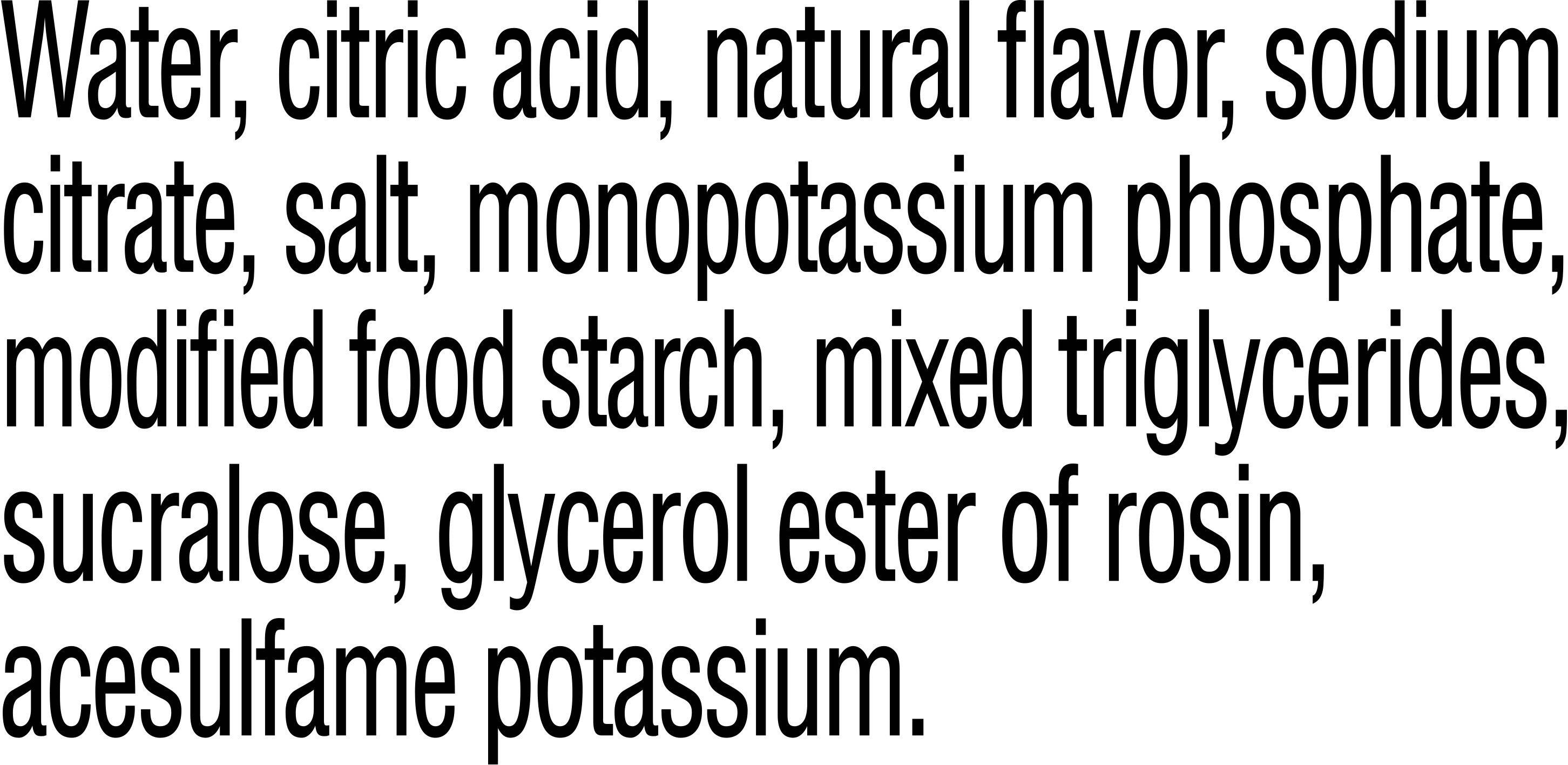 Image describing nutrition information for product Gatorade Zero Glacier Cherry
