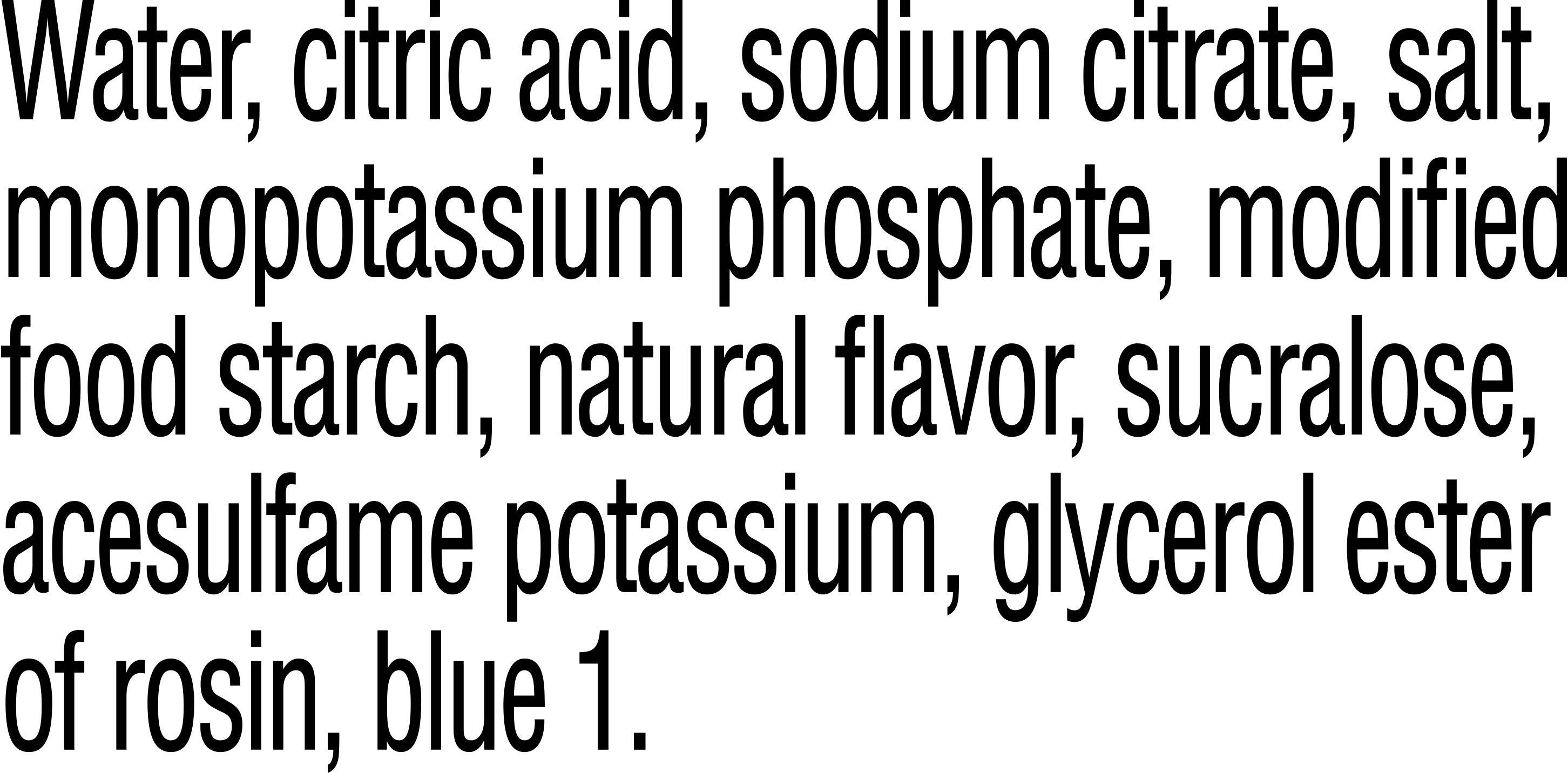 Image describing nutrition information for product Gatorade Zero Glacier Freeze