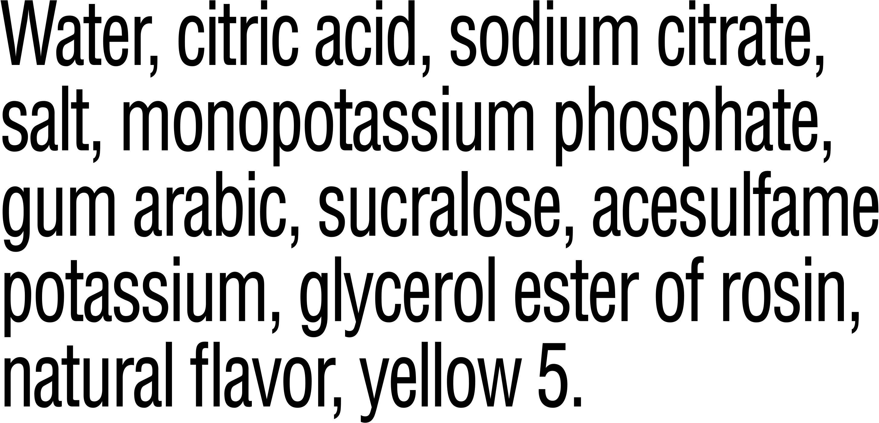 Image describing nutrition information for product Gatorade Zero Lemon Lime