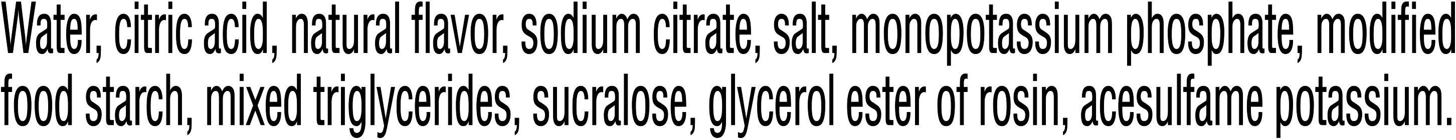 Image describing nutrition information for product Gatorade Zero Glacier Cherry