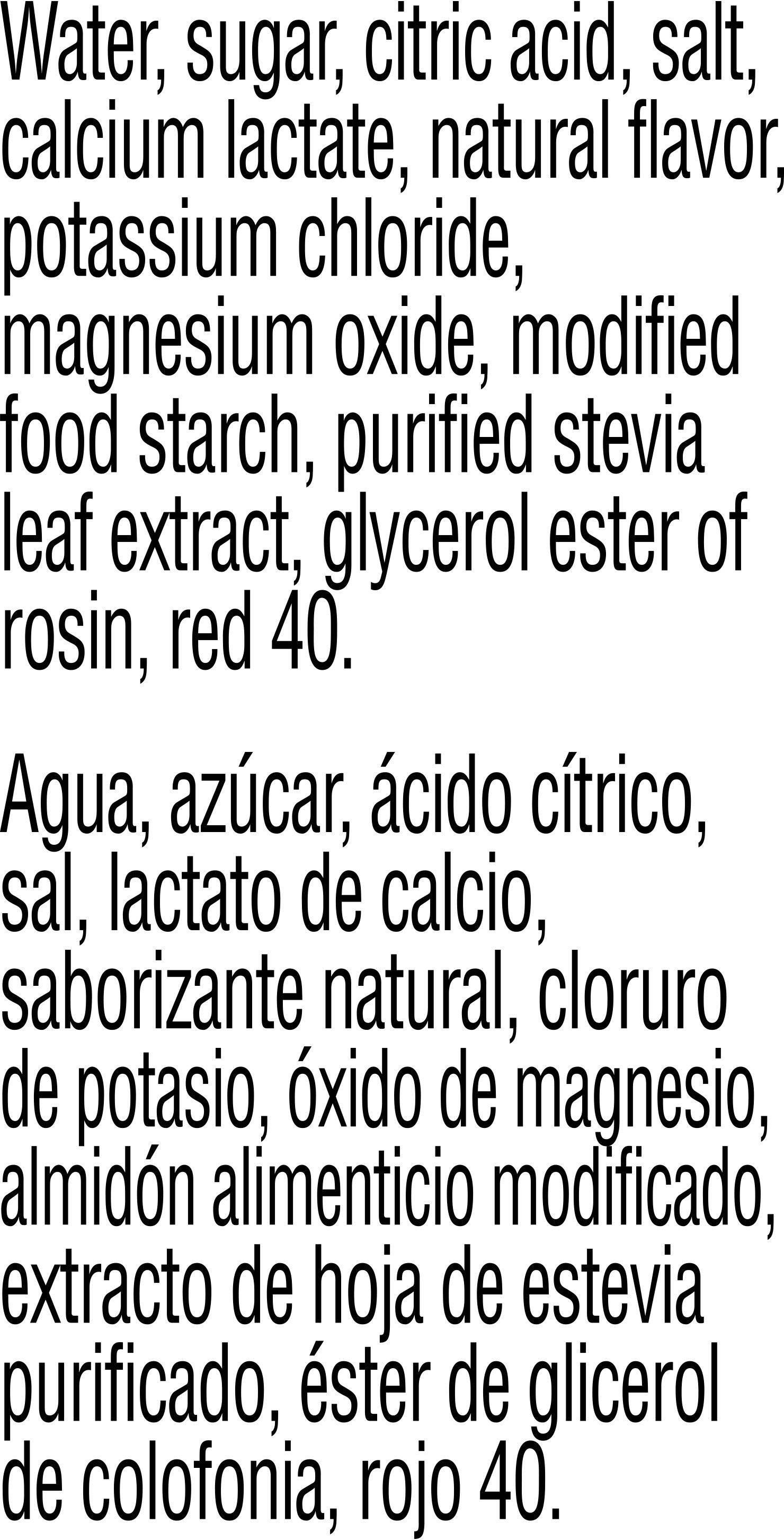 Image describing nutrition information for product Gatorade Gatorlyte Strawberry Kiwi