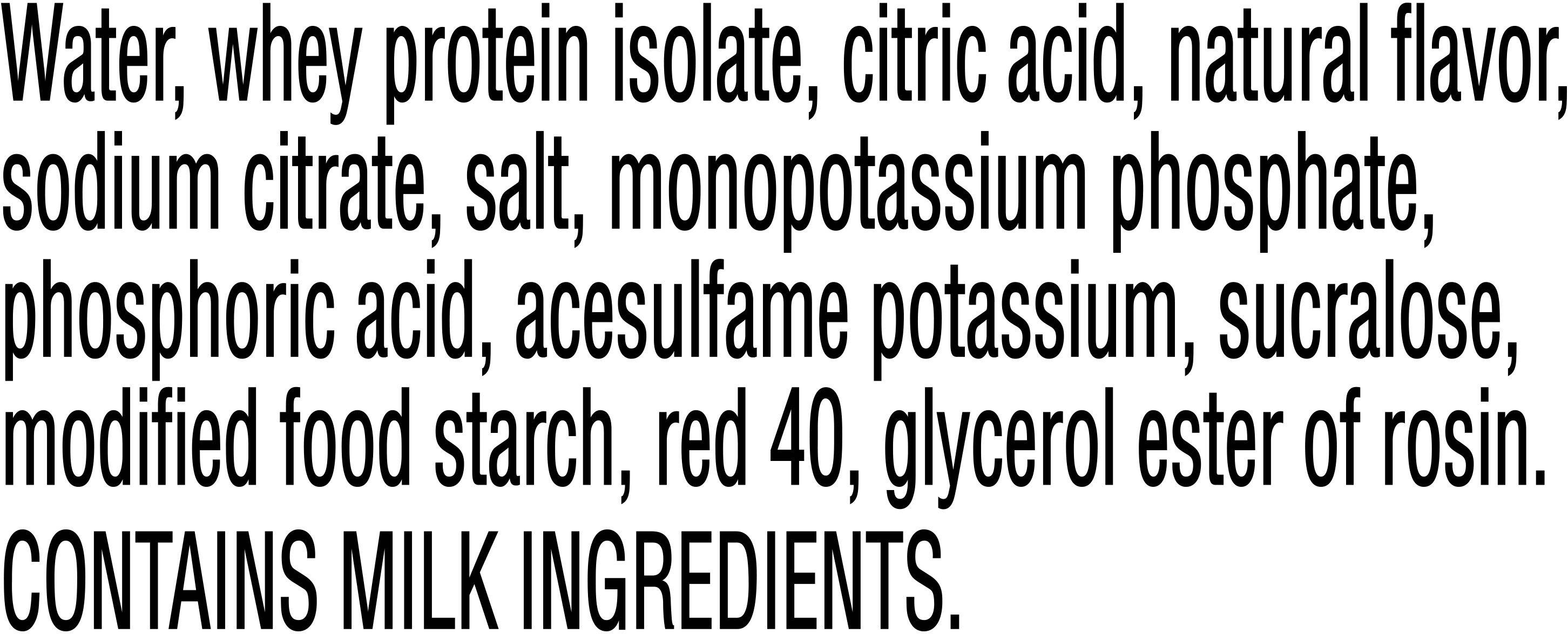 Image describing nutrition information for product Gatorade Zero with Protein Fruit Punch